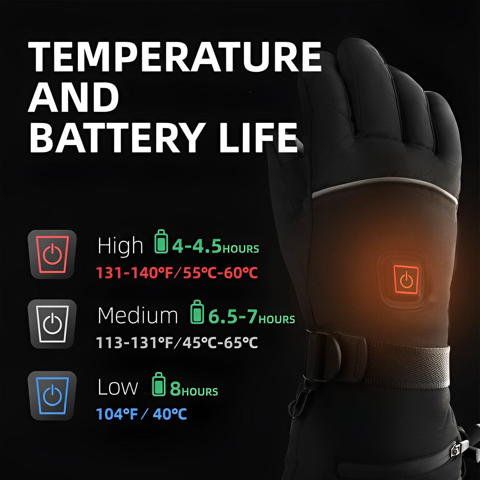 Thermal Touch Smart Gloves for Extreme Cold