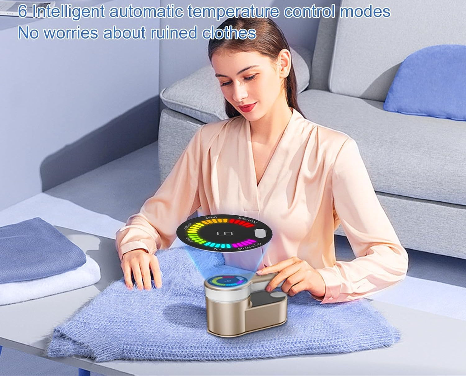 1200W Portable Steam Iron for Travel with 6 Settings and AU Plug