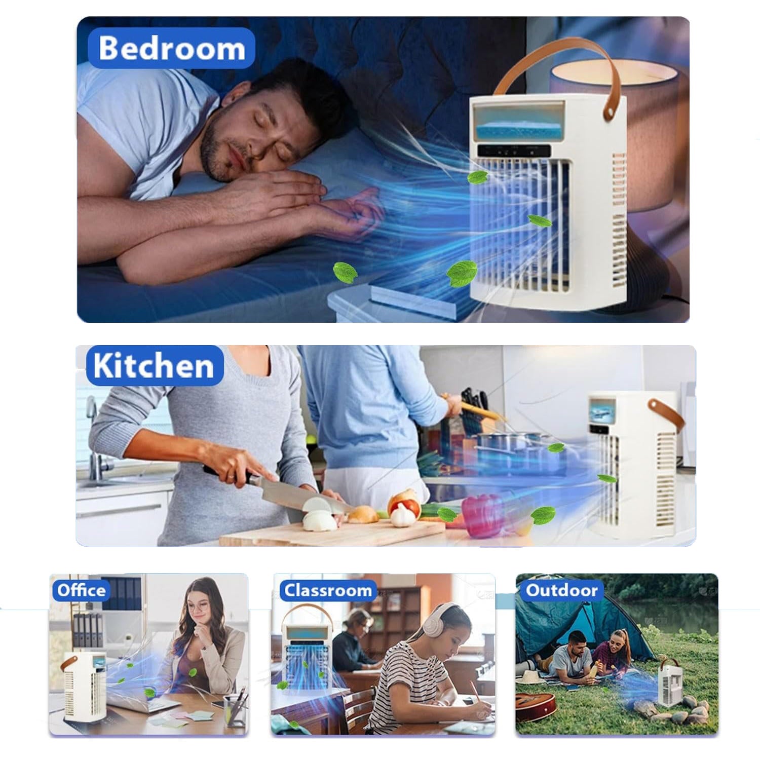 Compact Personal Air Cooler with Advanced Mist Technology