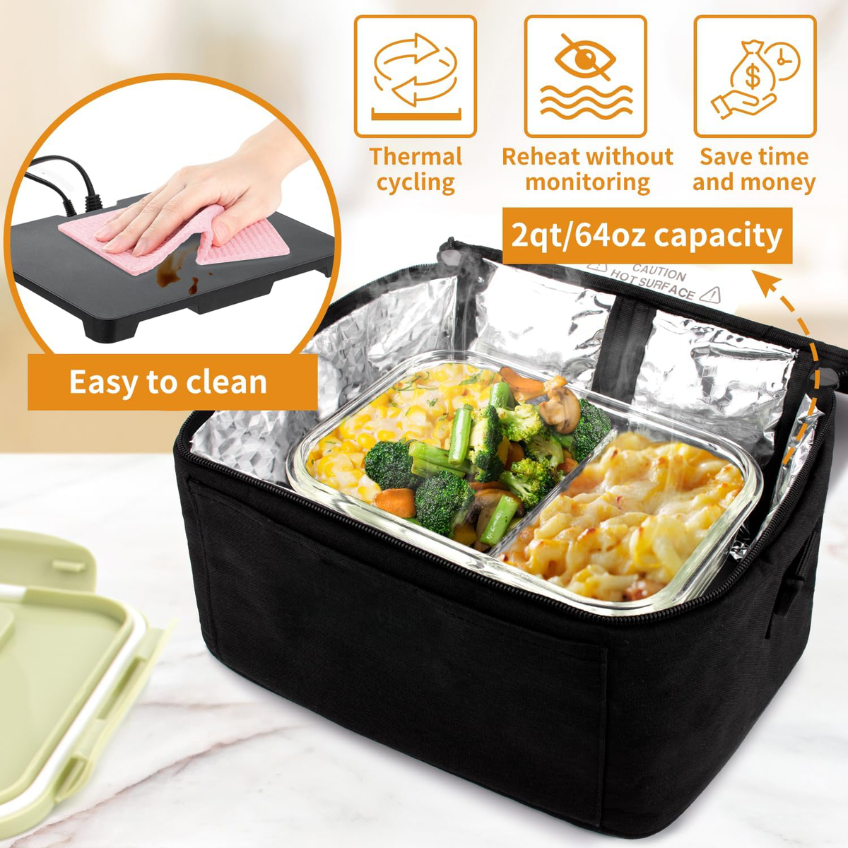 Travel-Friendly Meal Heating Container