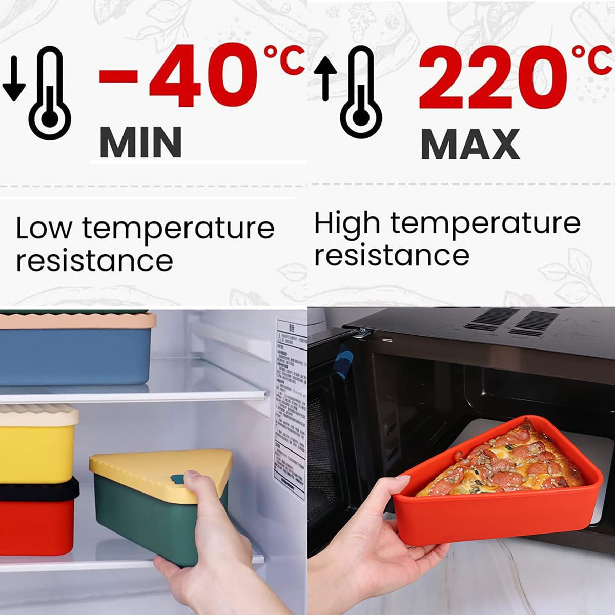 Pizza Storage Box with Two Trays – Buy One, Get One Free