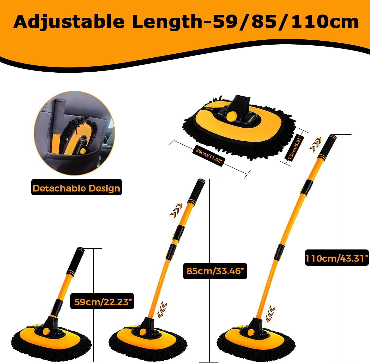 Ergonomic Multi-Surface Cleaning Brush