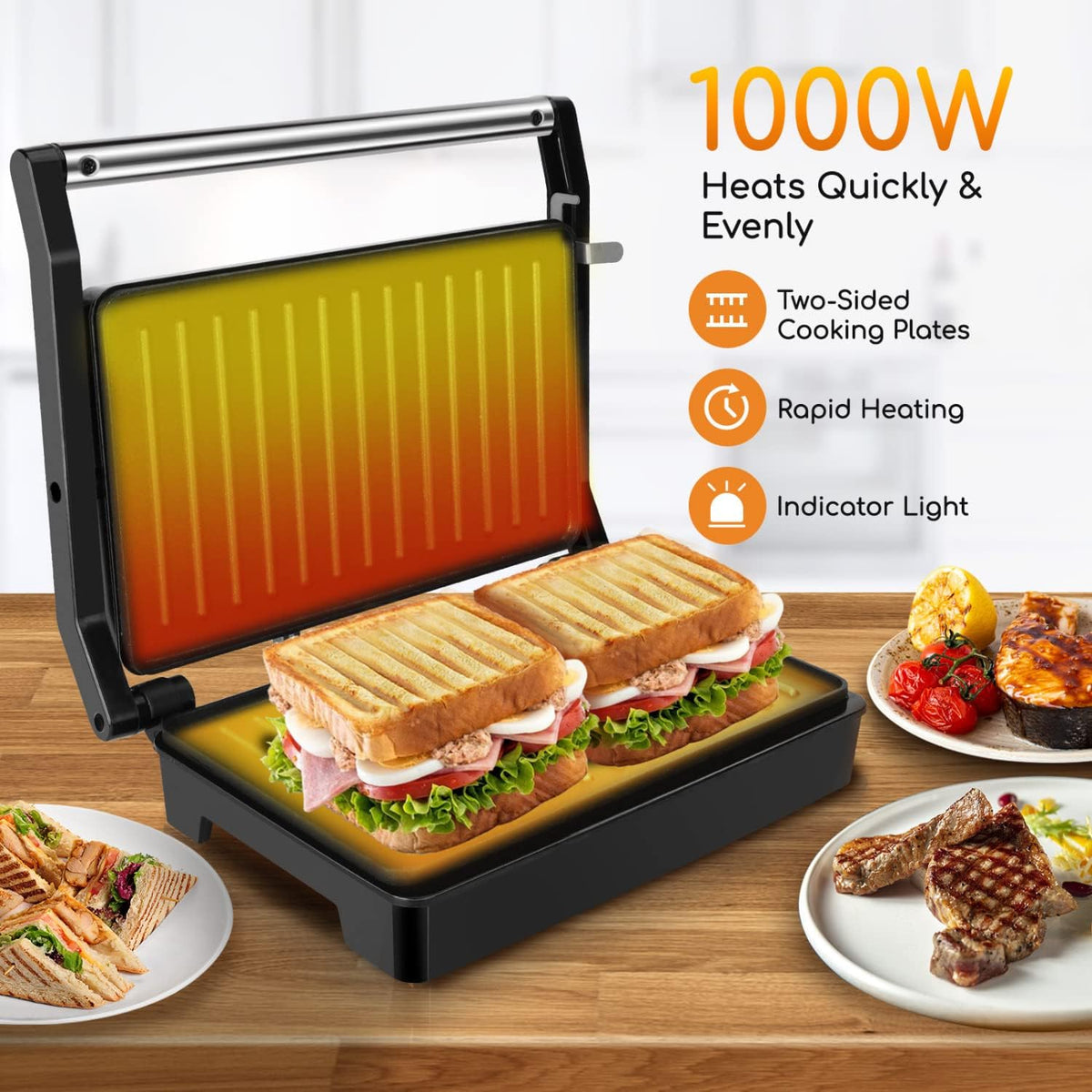 QuickHeat Sandwich Grill & Press