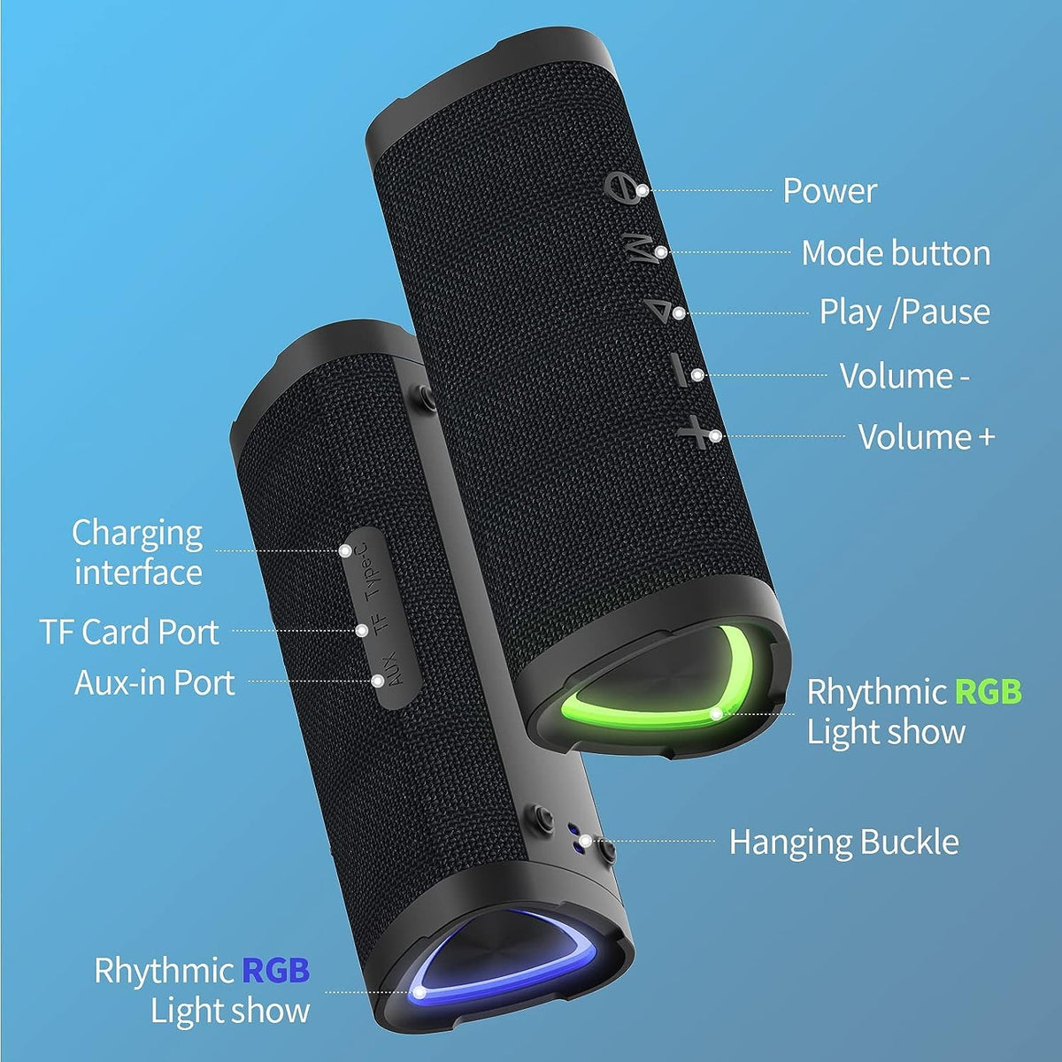 Compact Bluetooth Audio System with Enhanced Sound