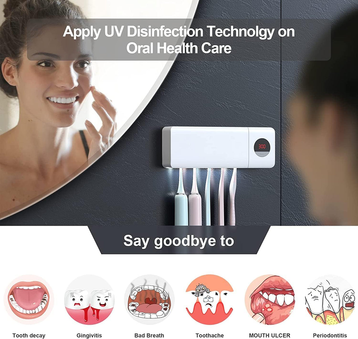 Germ-Free Toothbrush Sanitizing Station
