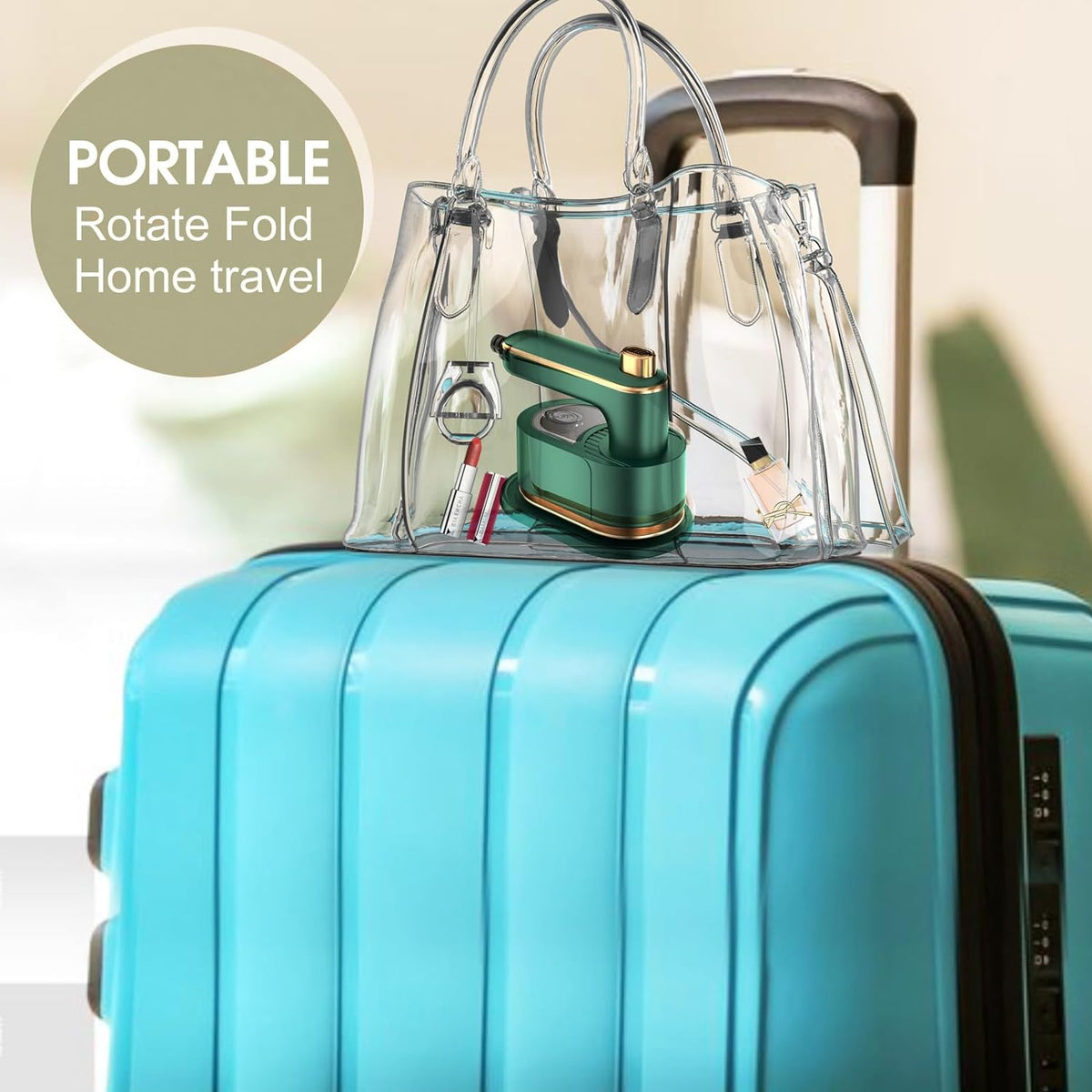 Portable Steam Iron for Effortless Travel Touch-Ups