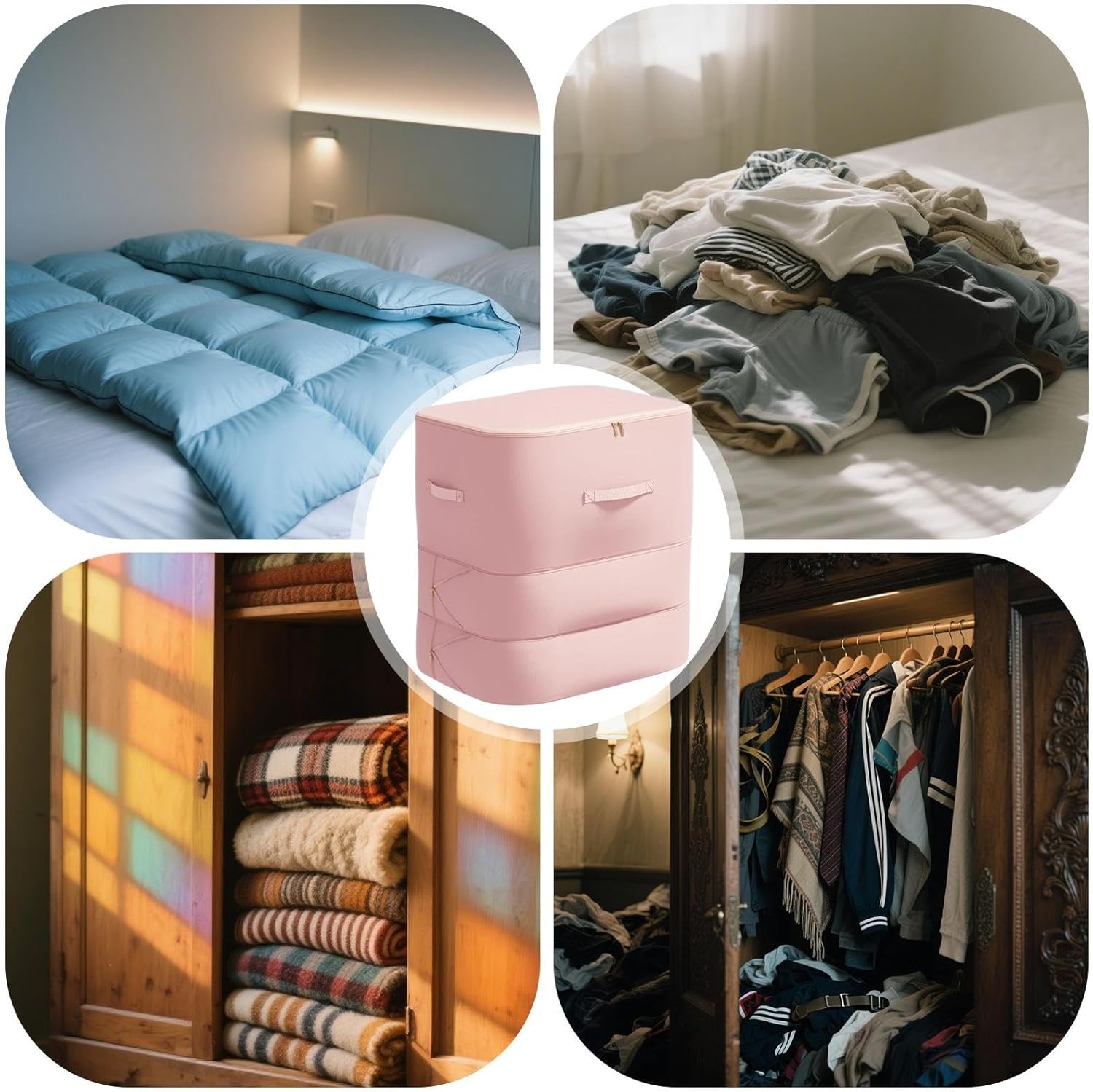 Dustproof Duvet Storage Bag with Self-Compression – Large Size