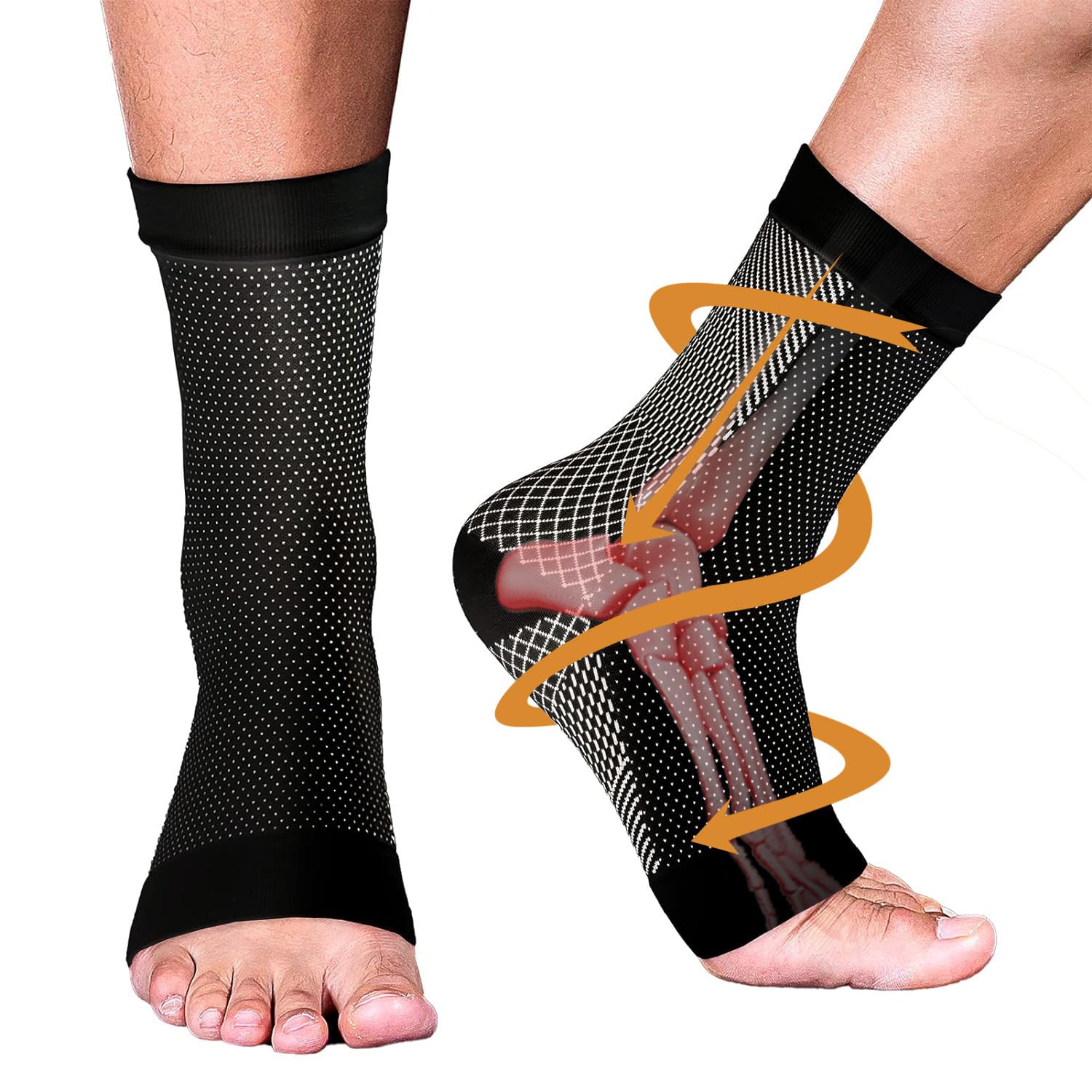 4 Pairs of Comfort-Focused Recovery Socks for All
