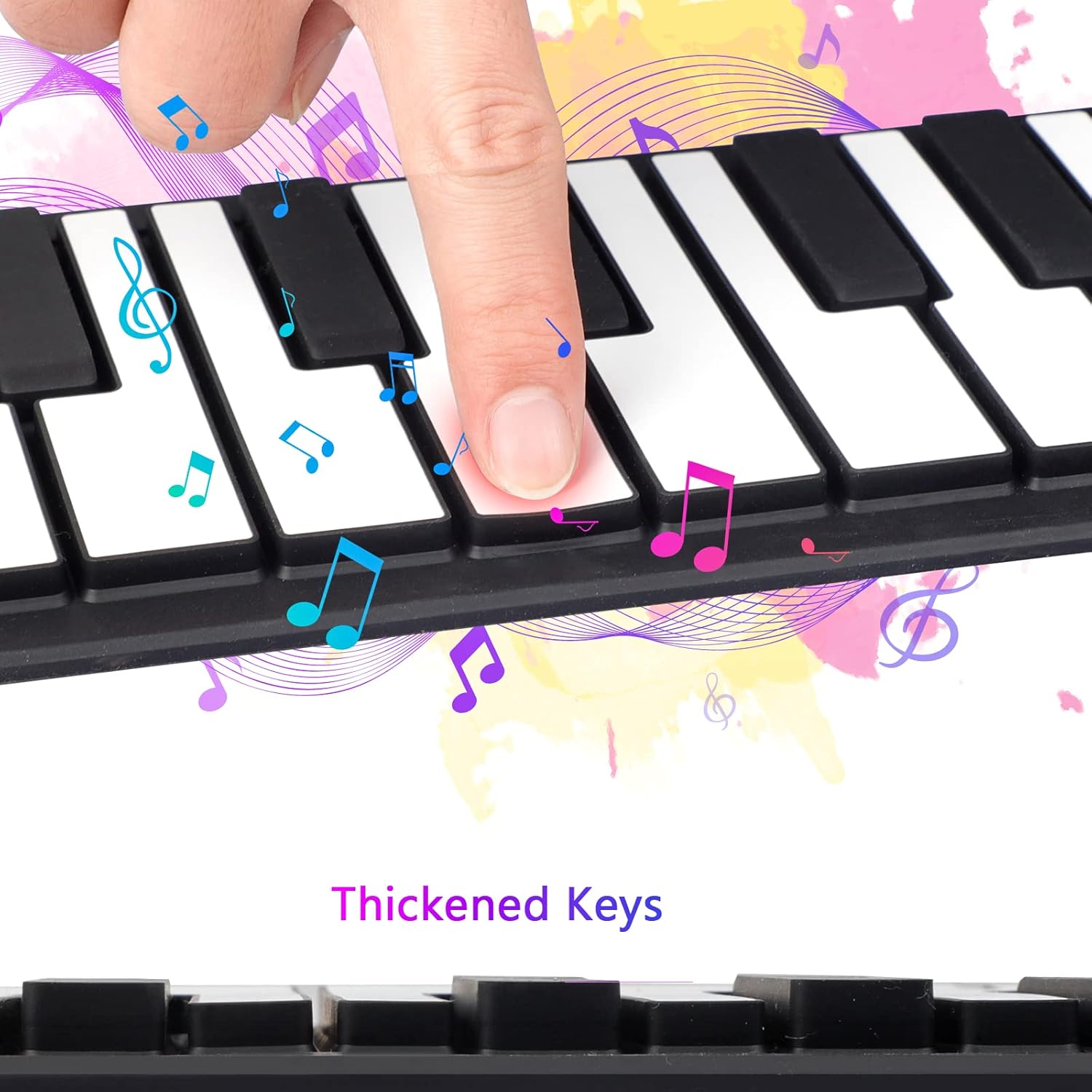 Travel-Friendly Rollable Piano Keyboard