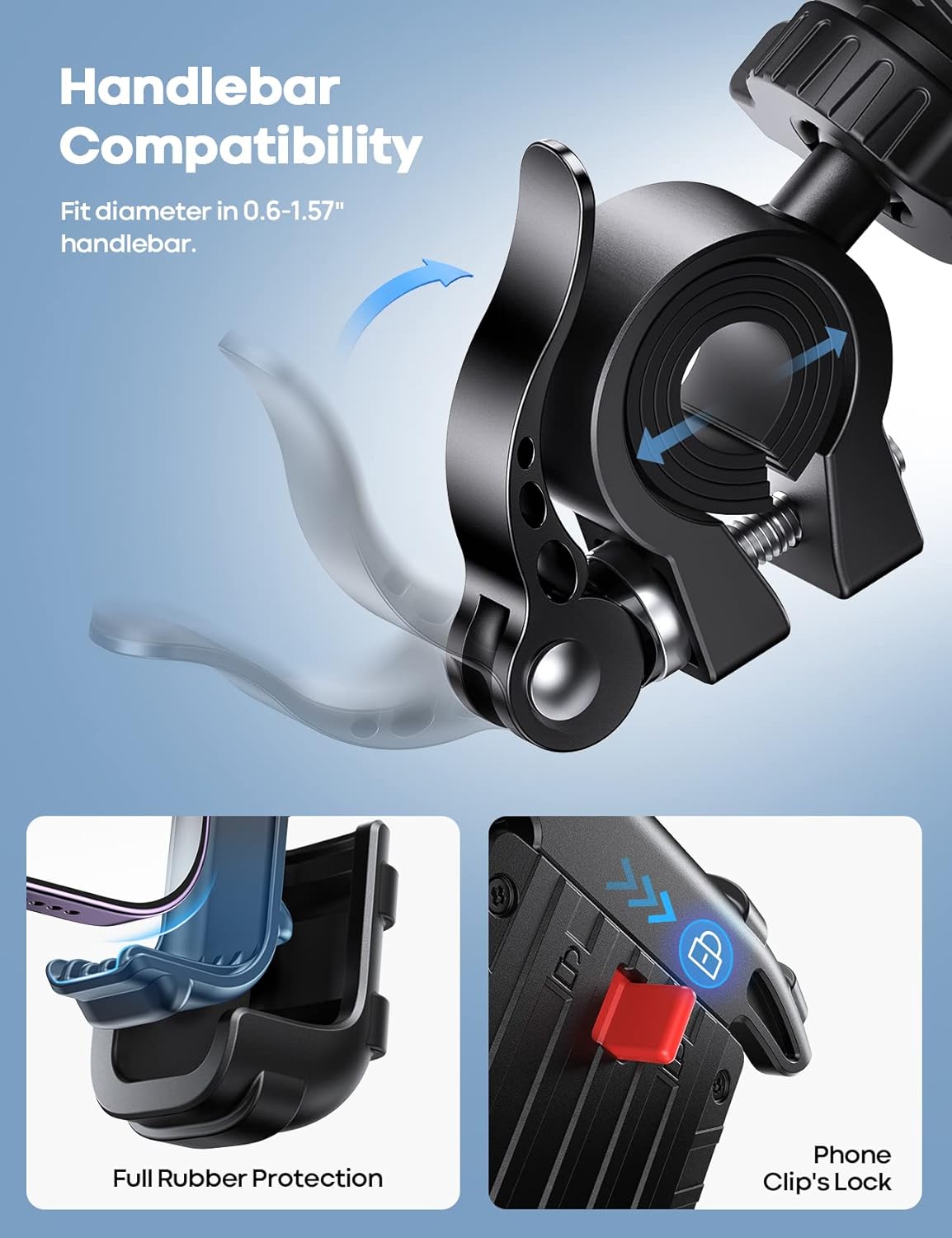 Secure Smartphone Holder for Motorcycles