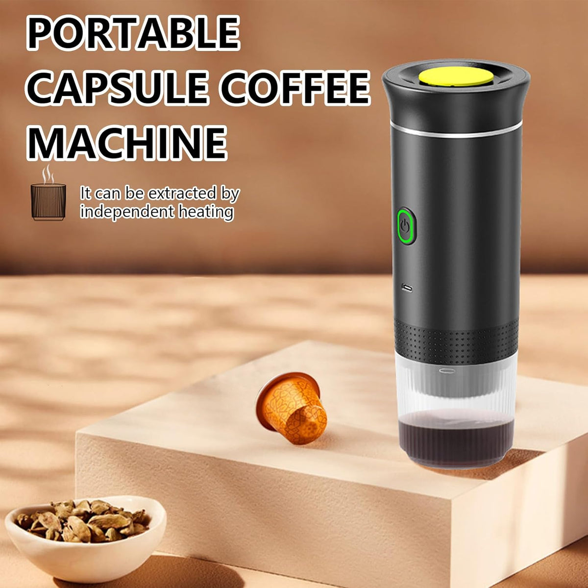 Rechargeable Battery Espresso Maker – 3-in-1 Portable Machine