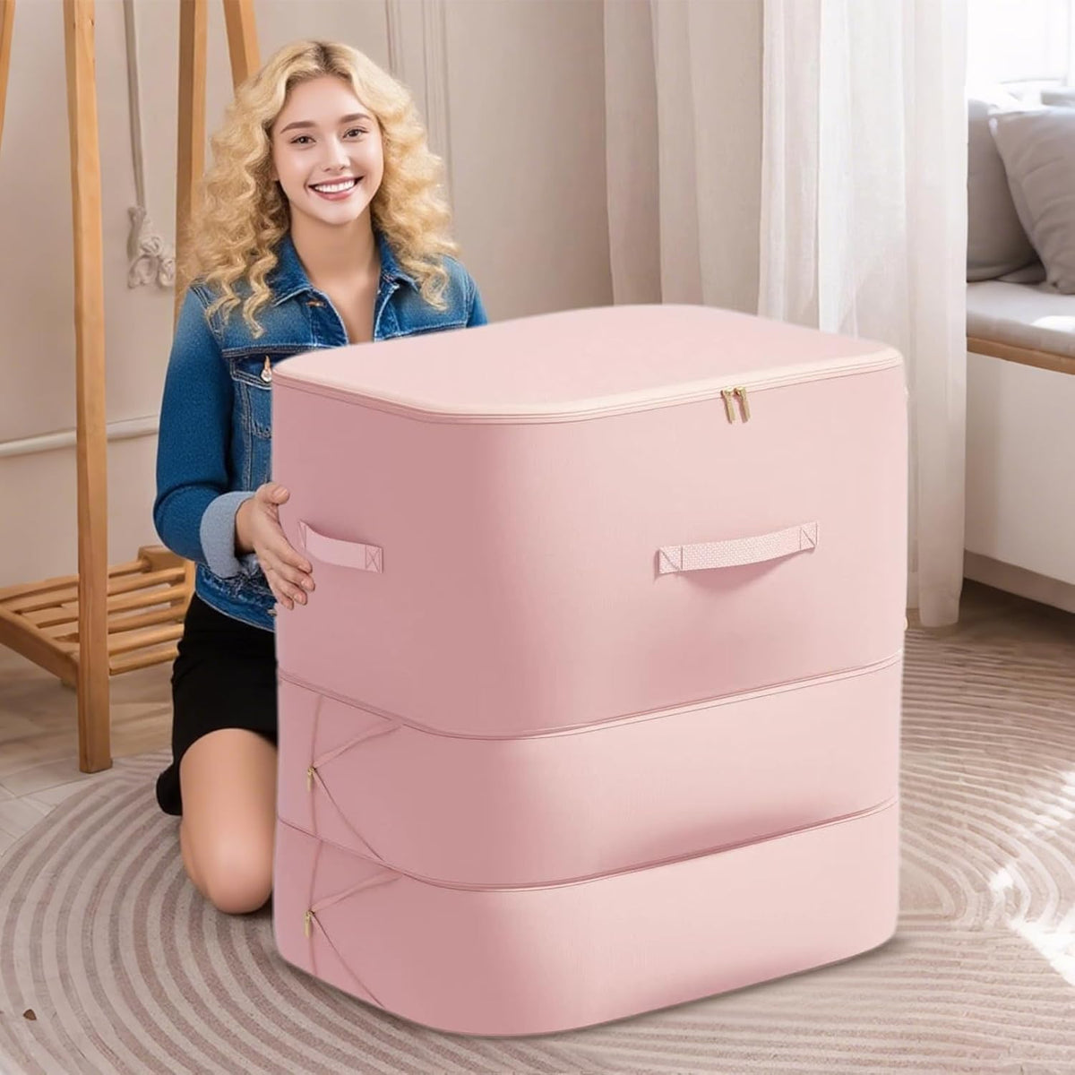 Dustproof Duvet Storage Bag with Self-Compression – Large Size