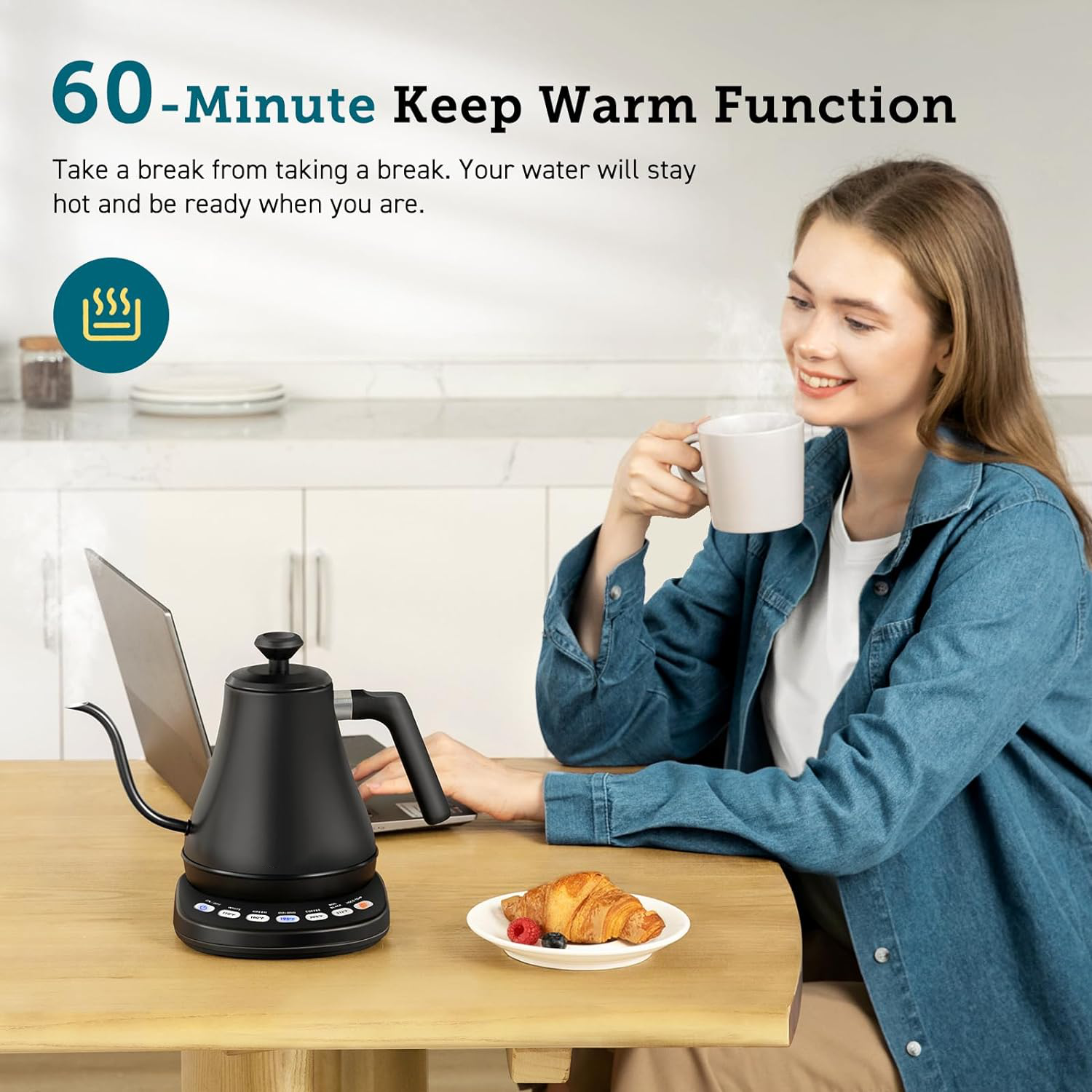 Precision Electric Kettle with Gooseneck Spout