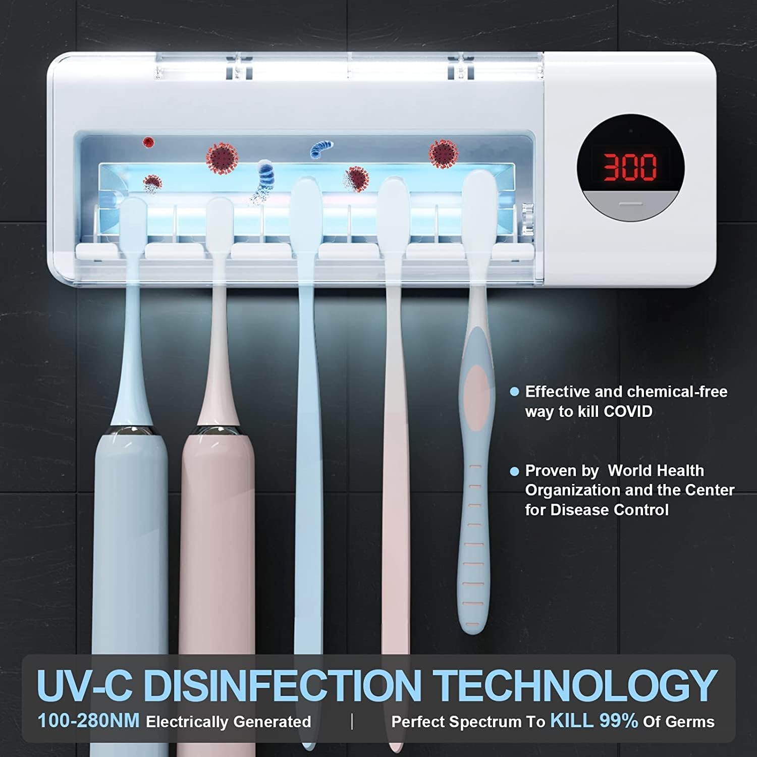 Germ-Free Toothbrush Sanitizing Station