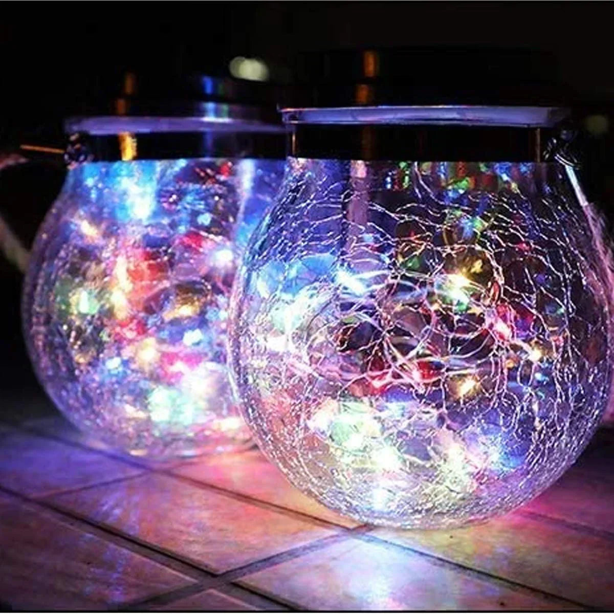 Solar-Powered Jar Light