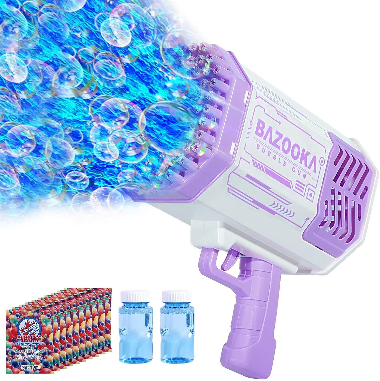 Colorful Bubble Blaster with LED Lights and Fan Function
