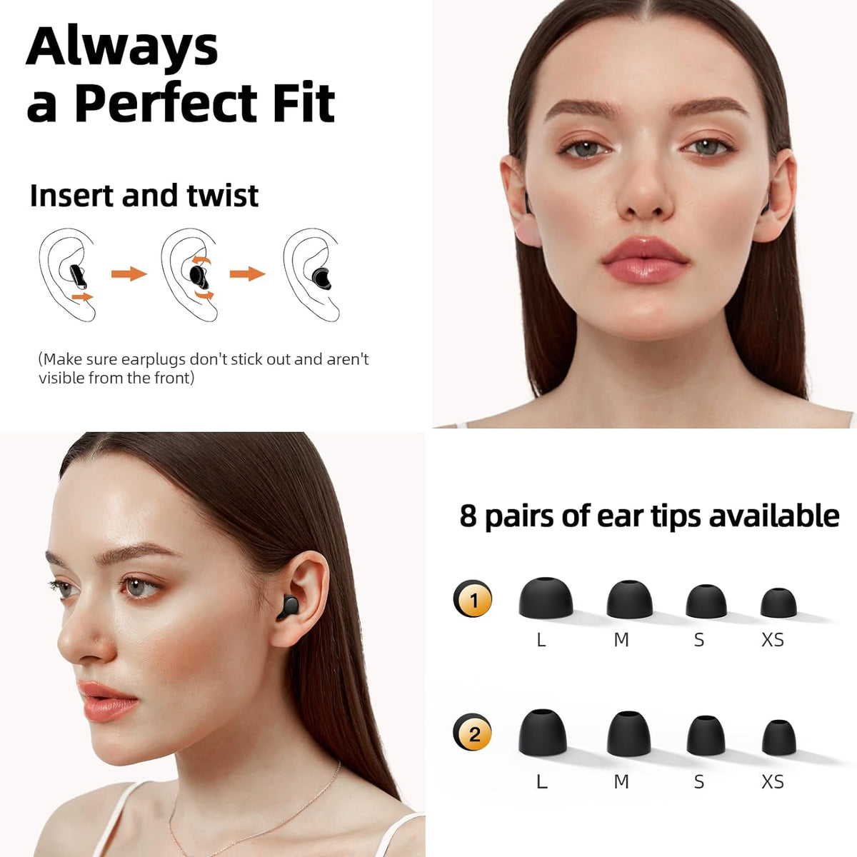Ultimate Comfort Noise-Reducing Ear Plugs for Sleep and Travel