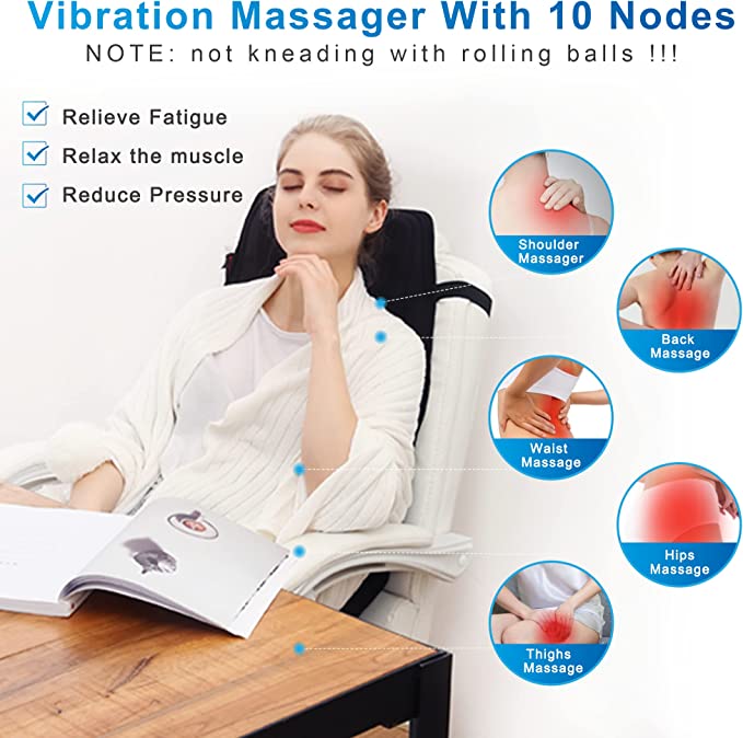 Ultimate Comfort Massage Seat Cover with Heat Functionality
