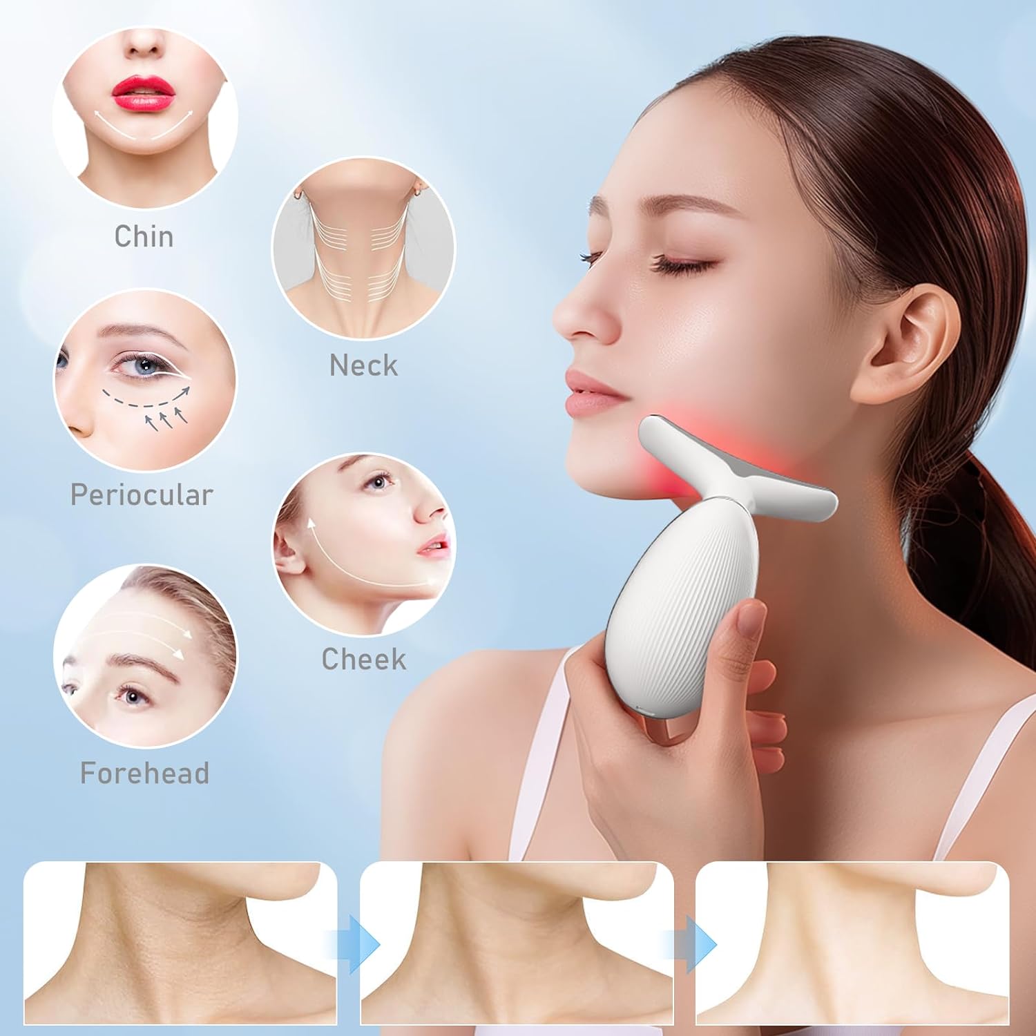Revitalizing Neck and Face Contour Massager