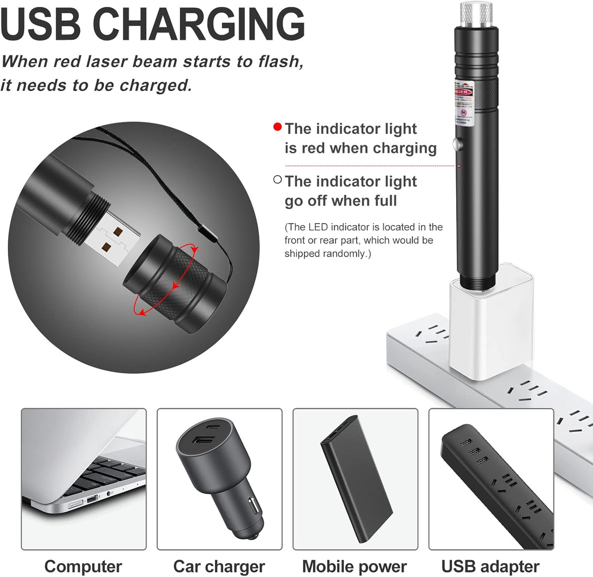 High-Performance Green Laser Pointer with Starry Effect