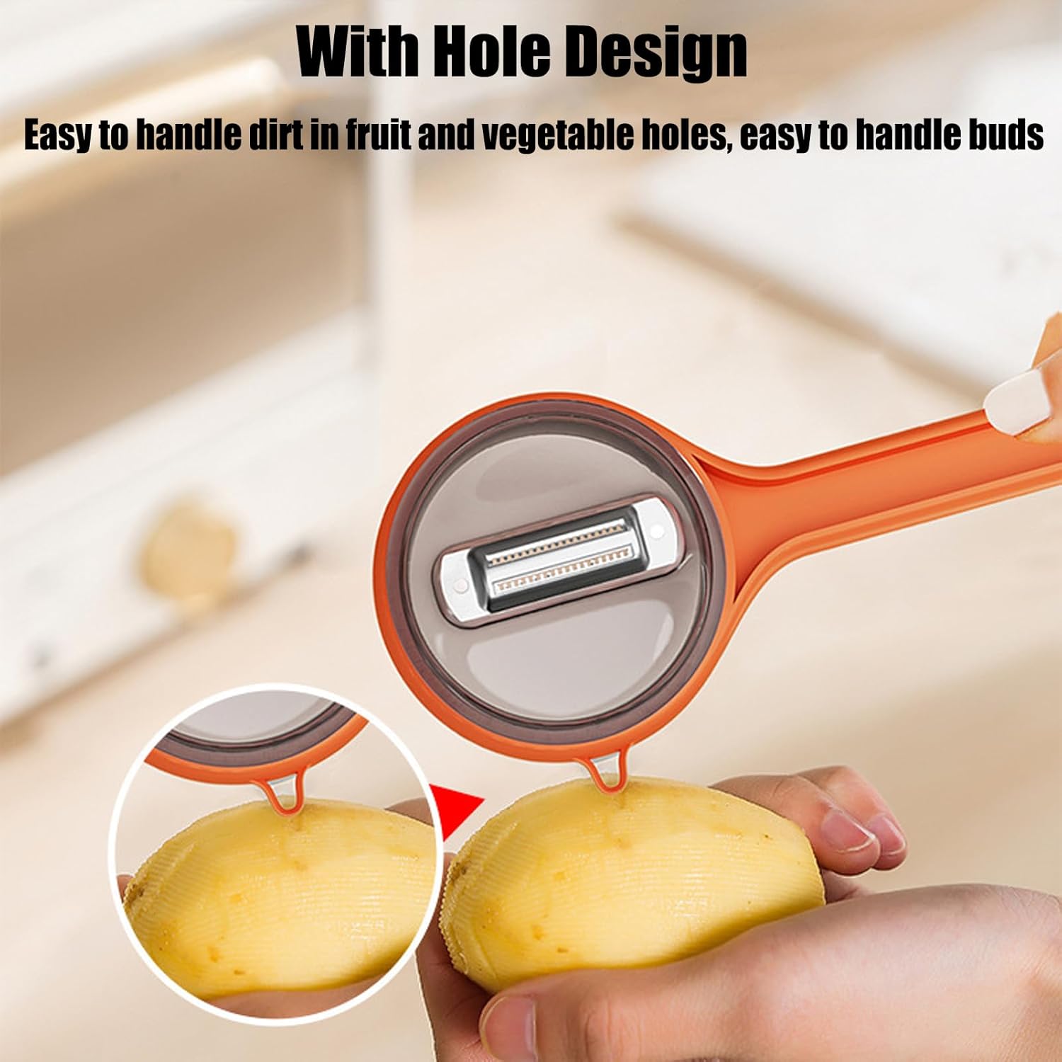 Effortless Fruit & Vegetable Peeler with Dual Blades