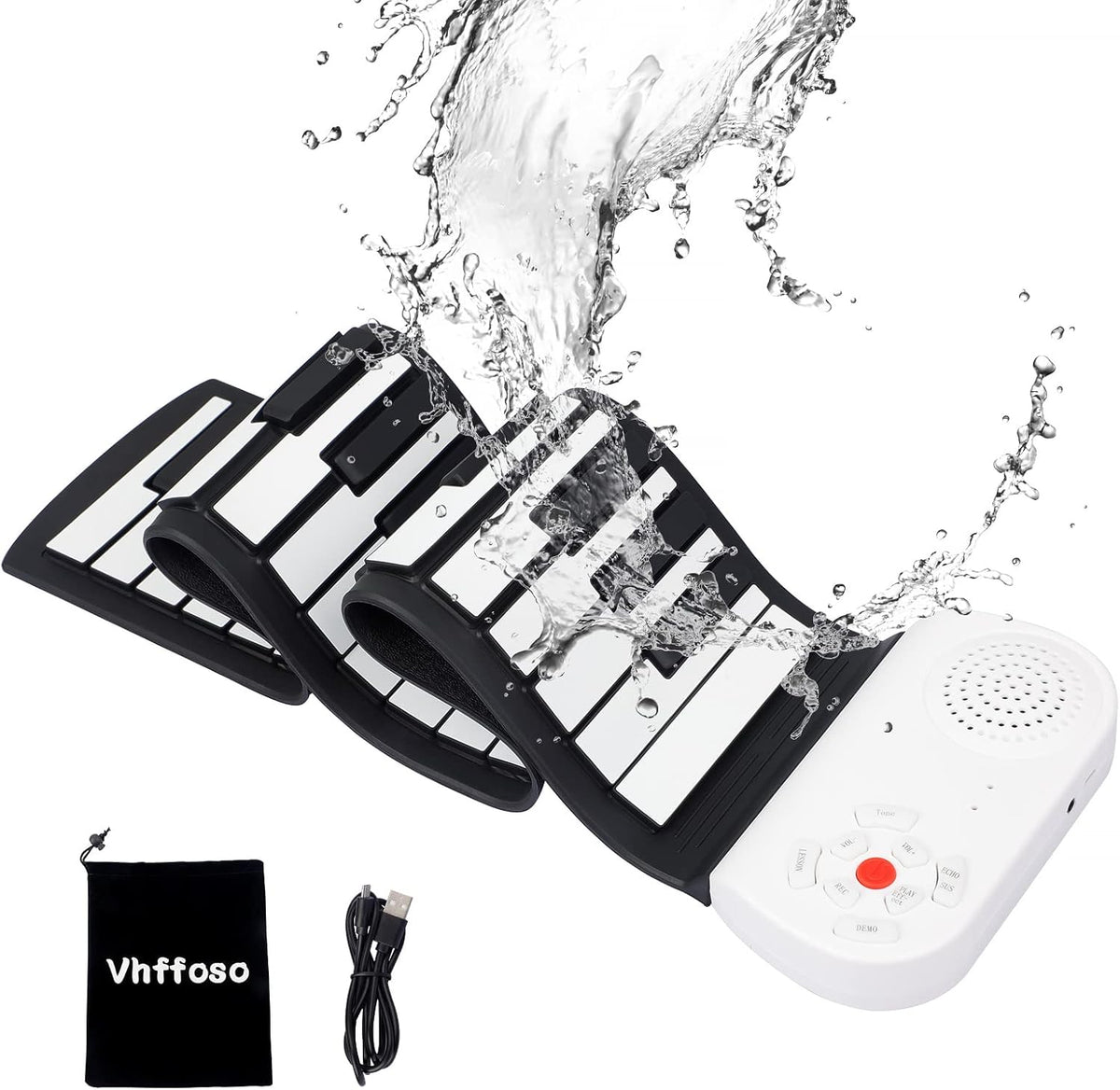 Travel-Friendly Rollable Piano Keyboard