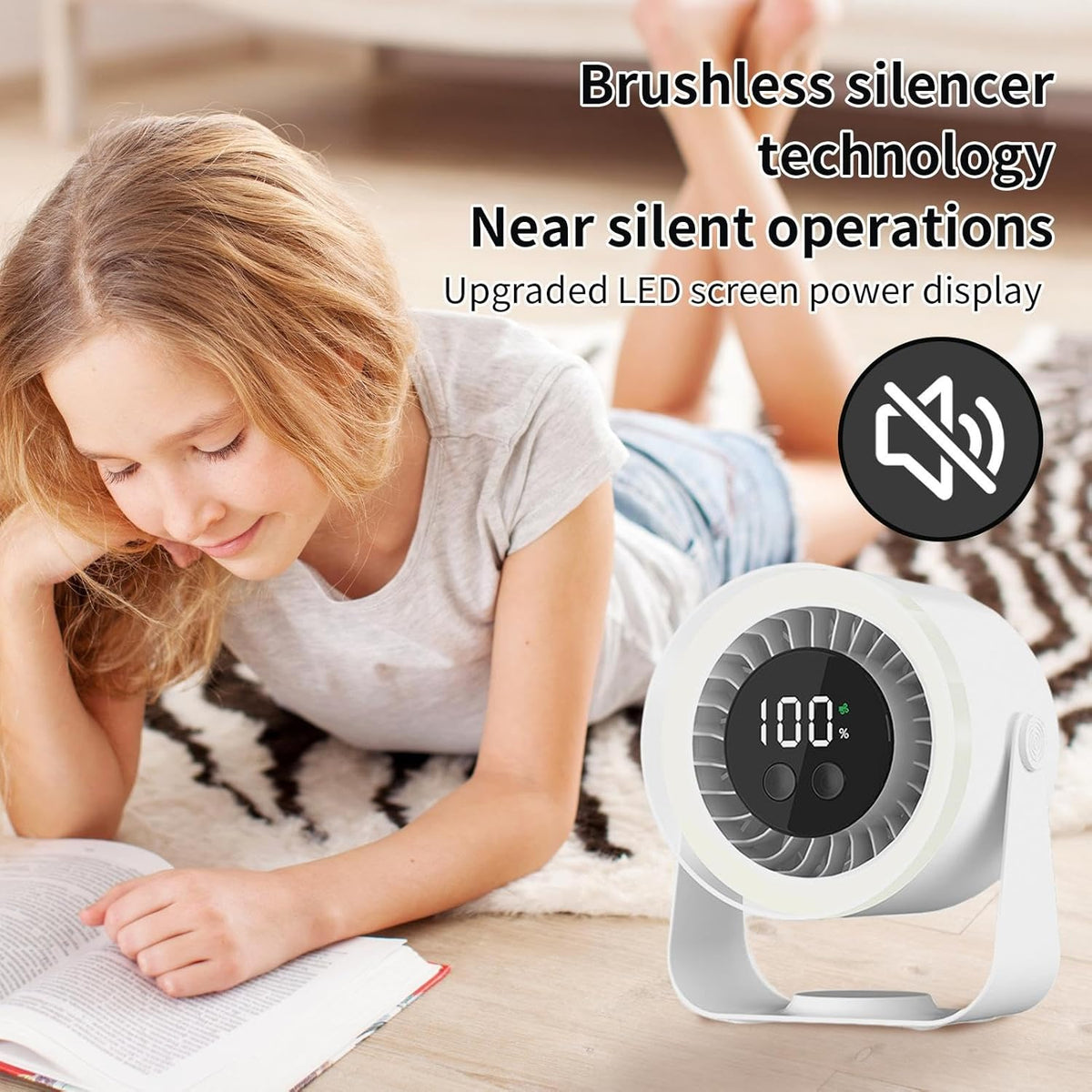 Table Fan with Silent Operation