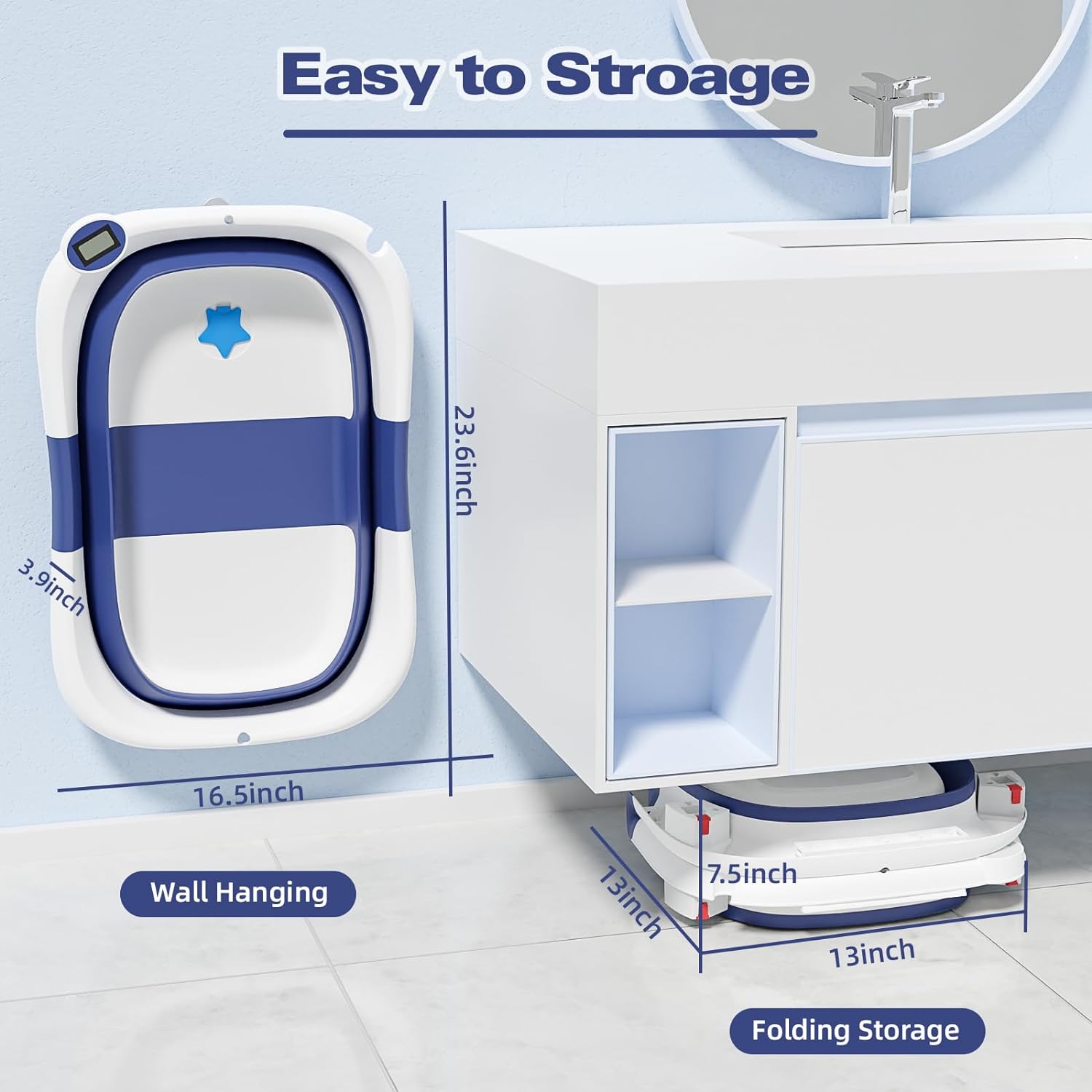 Comfortable Baby Bathing Experience with Smart Features