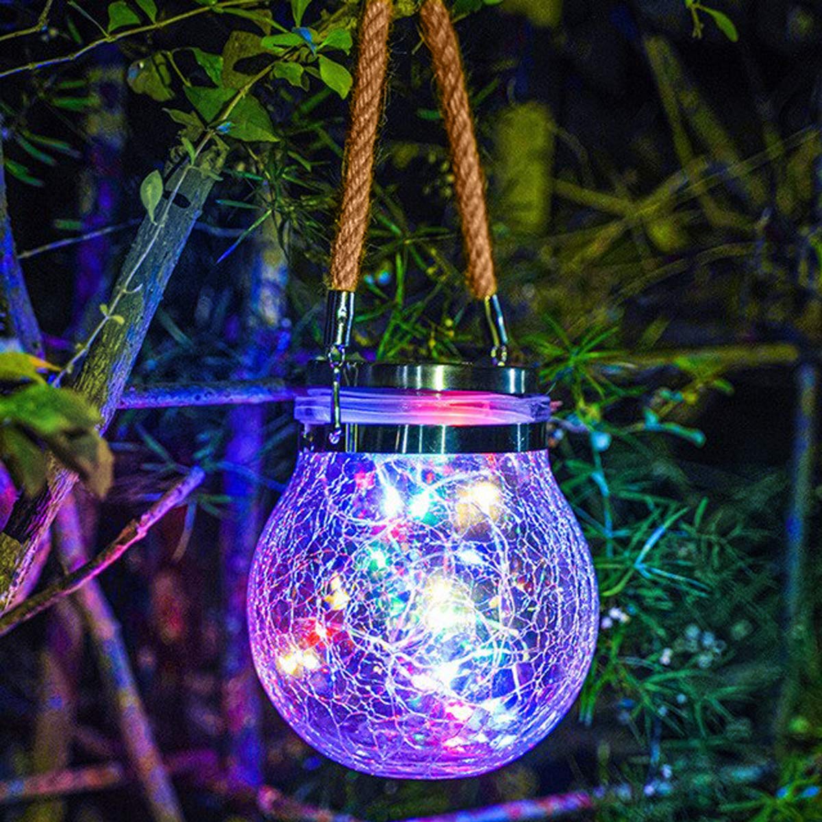 Solar-Powered Jar Light