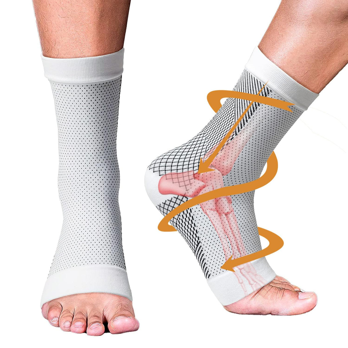 4 Pairs of Comfort-Focused Recovery Socks for All
