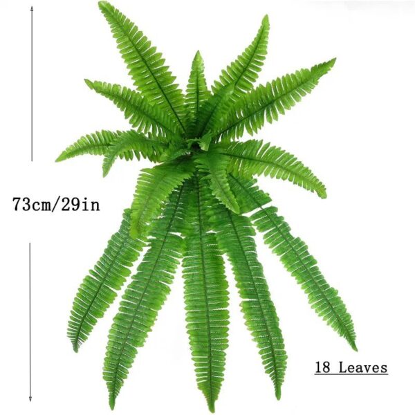 Lifelike UV-Protected Artificial Fern for Effortless Decor