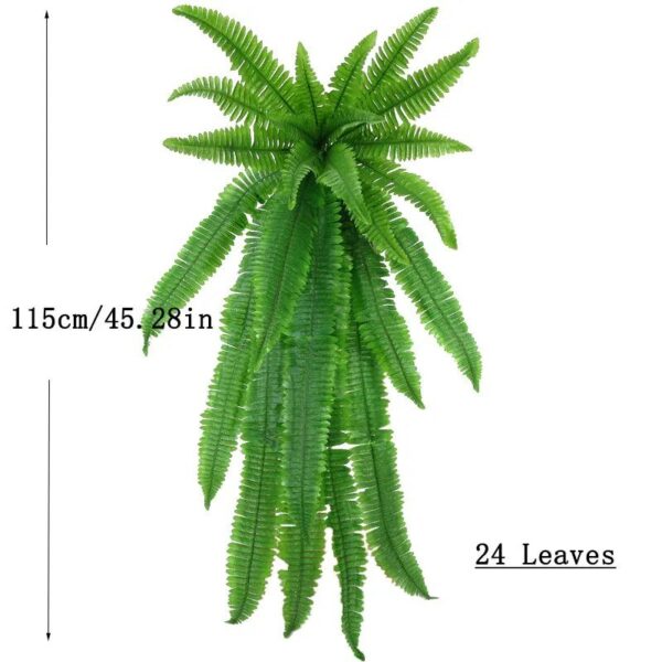Lifelike UV-Protected Artificial Fern for Effortless Decor