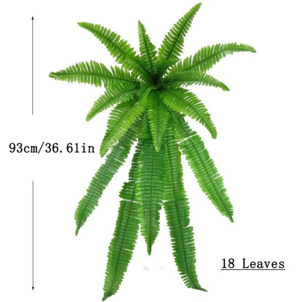 Lifelike UV-Protected Artificial Fern for Effortless Decor
