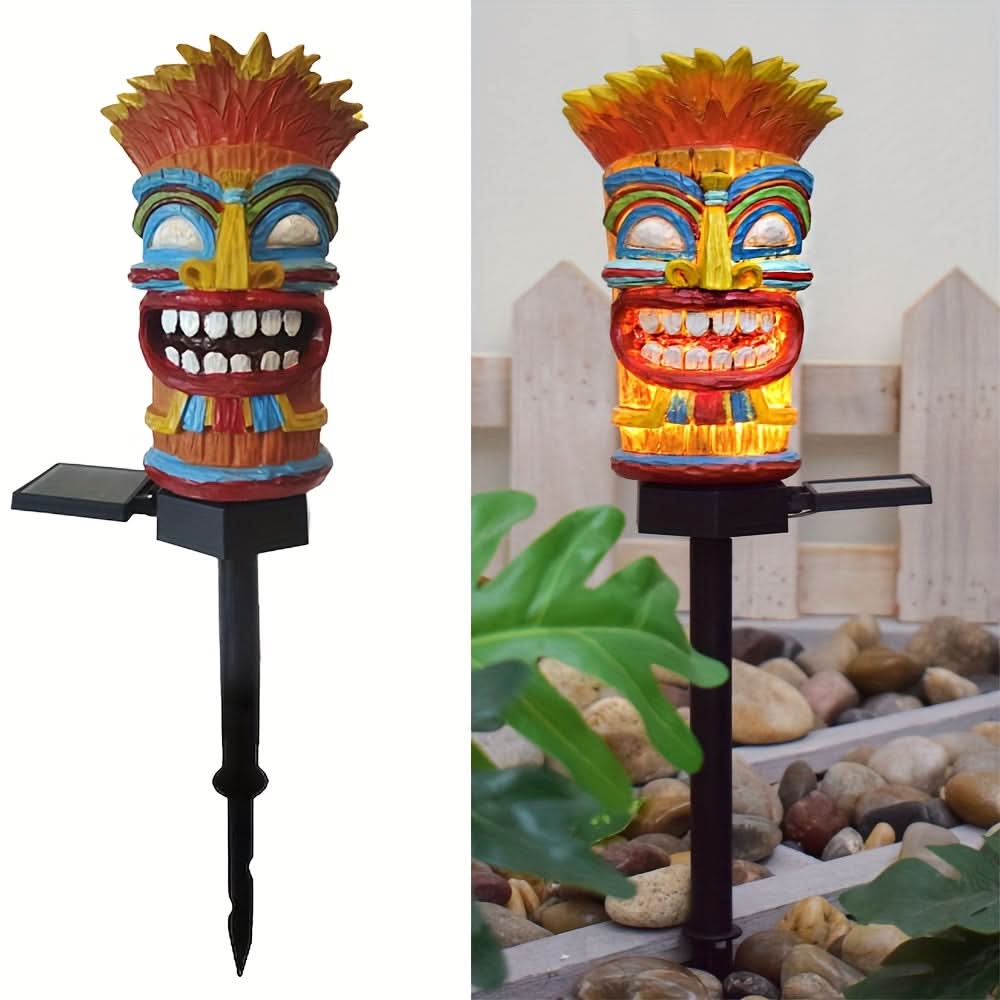 TropiGlow – Solar-Operated Tiki LED Garden Light