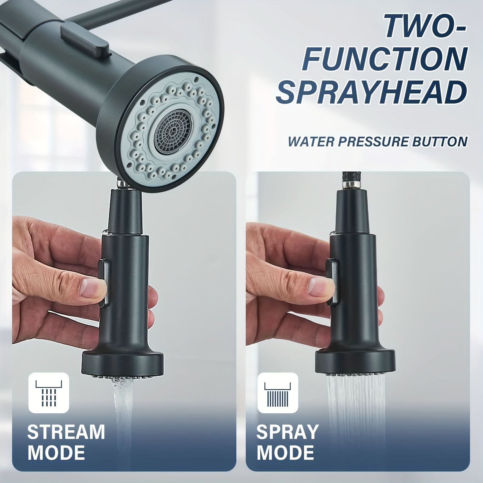 Streamline Kitchen Mixer with Pull-Down Feature for Modern Spaces
