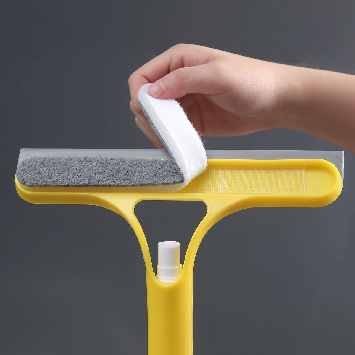 CrystalClear – 3-in-1 Window & Mirror Cleaning Tool with Washable Cloth