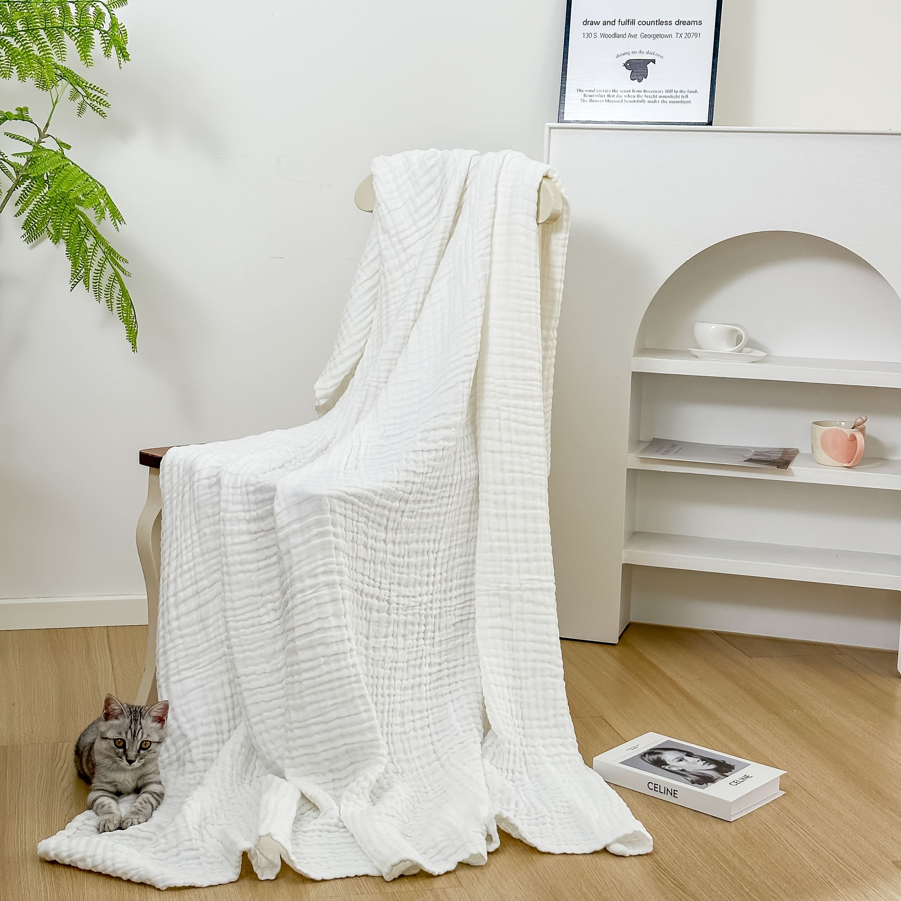 BreezyNest – Lightweight 6-Layer Blanket for All-Season Ease