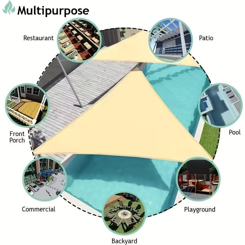 Cornerstone Shade – Triangular Outdoor Sunshade Sail