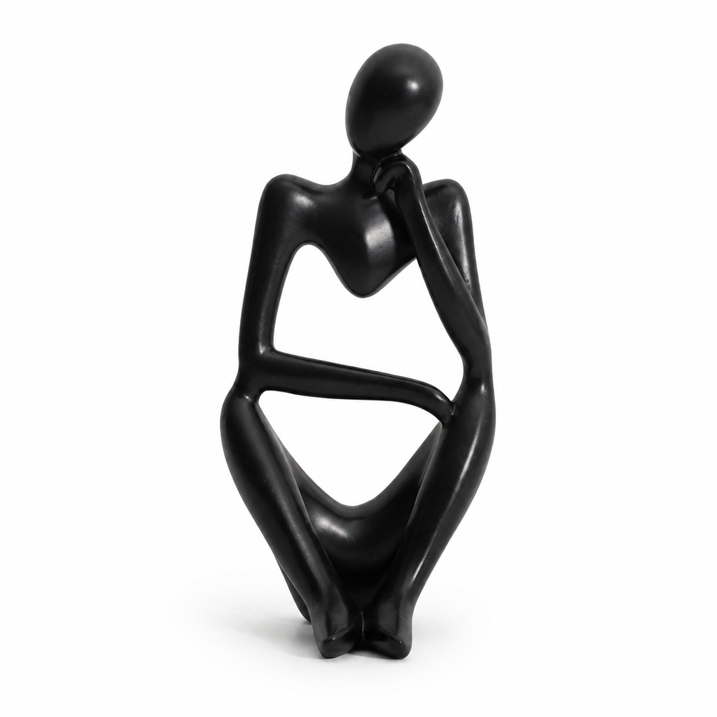 Nordic Abstract Resin Thinker Figurine
