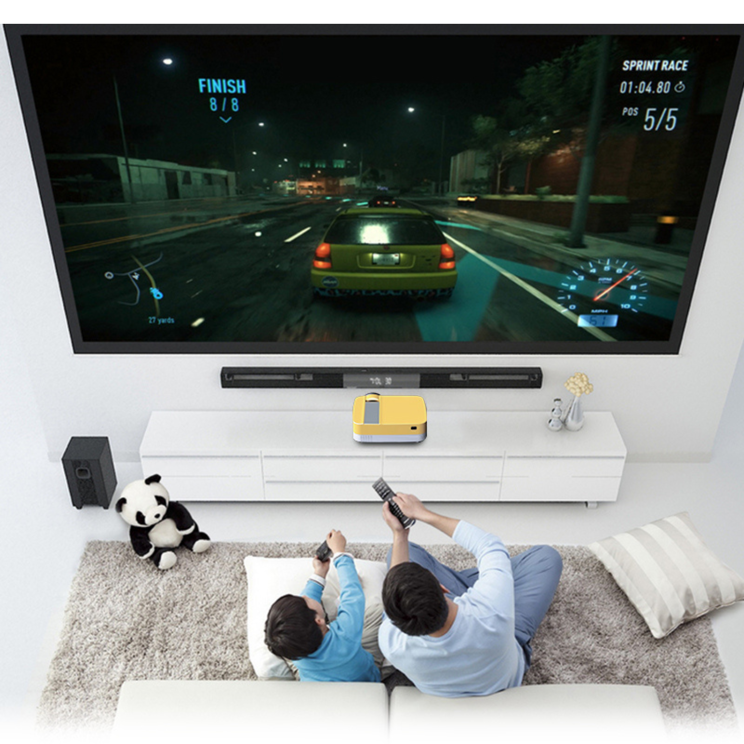Compact HD Mobile Projector for Effortless Viewing