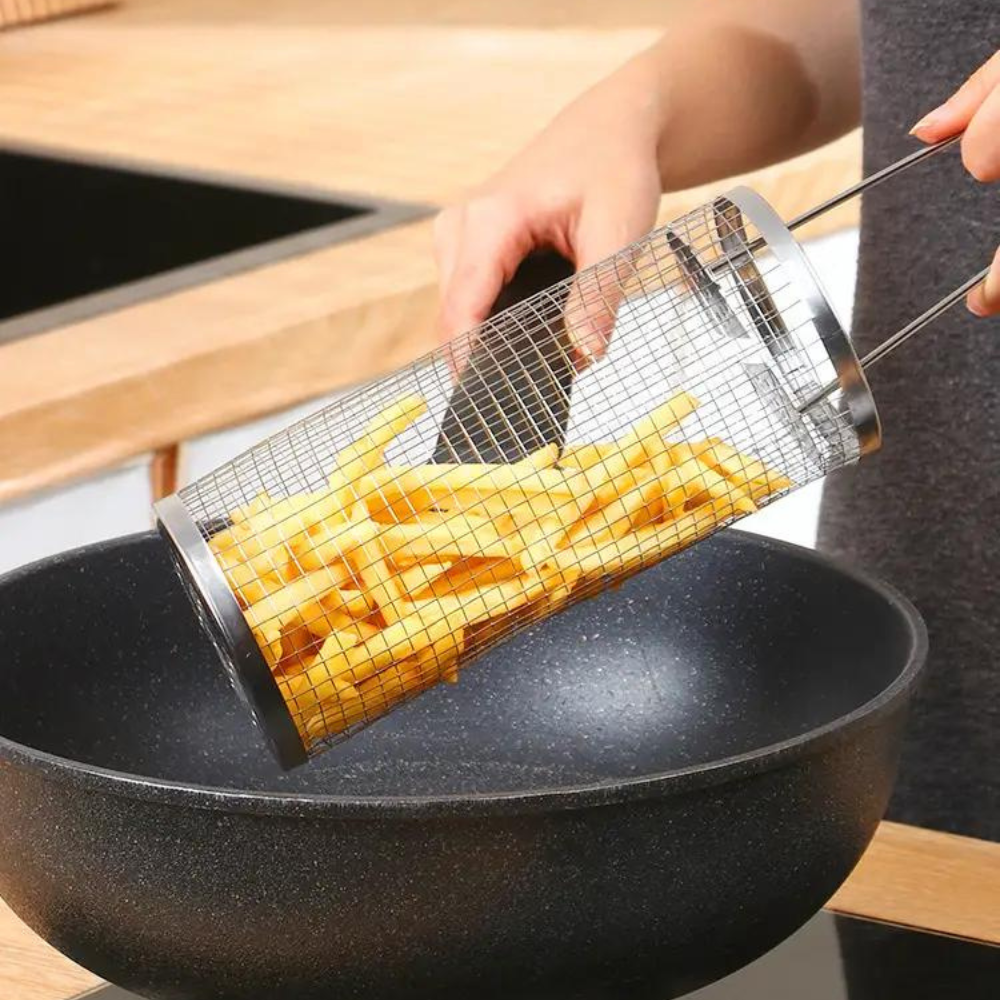 Premium Stainless Steel Grilling Basket for BBQ