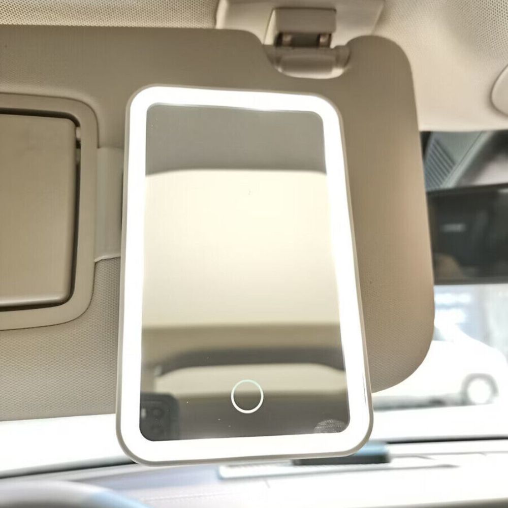 Illuminated Auto Vanity Mirror for Effortless Grooming