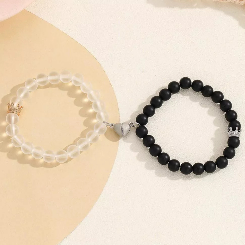 Radiant Bond Magnetic Love Bracelets for Couples