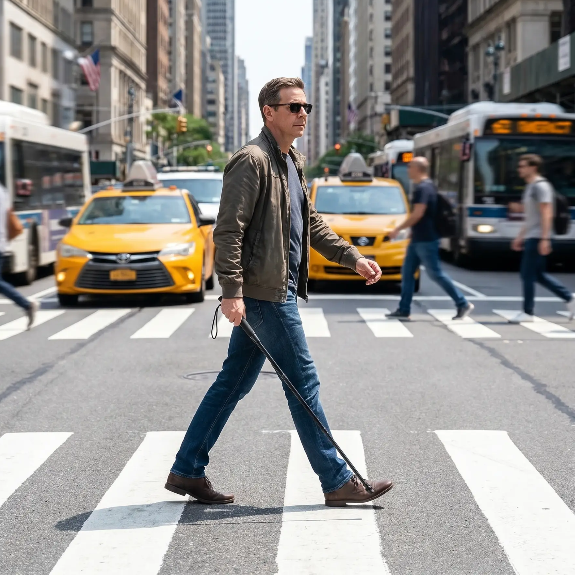 Tactical Smart Cane – Instant Stability & Anti-Slip Design