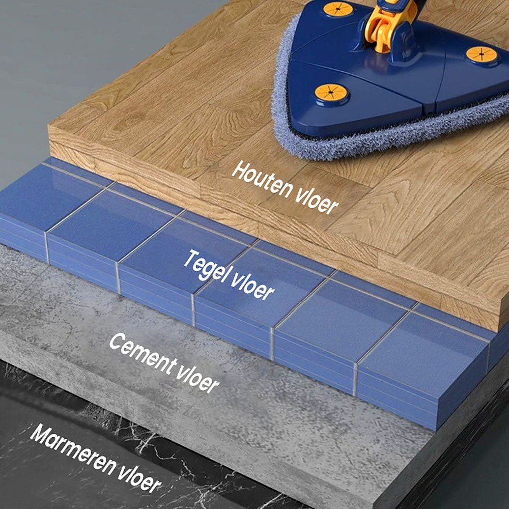 Clean Reach Triangular Floor Mop for Effective Cleaning