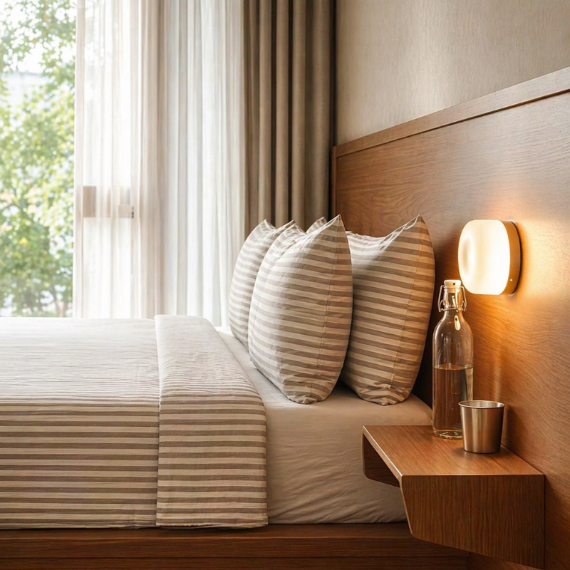 Smart LED Wall Light with Auto-Dimming Sensor for Home