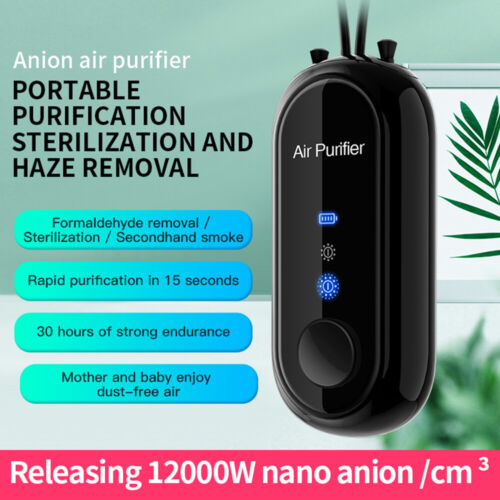 Portable Air Purifier Pendant | Rechargeable Air Cleaner Necklace