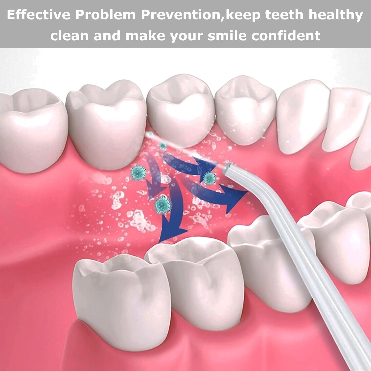 Compact Cordless Water Flosser for Dental Care