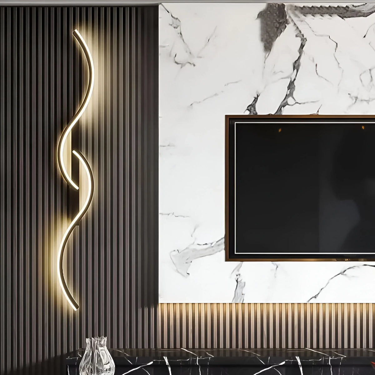 Elegant Curved LED Wall Sconce – Stylish Indoor Lighting Solution