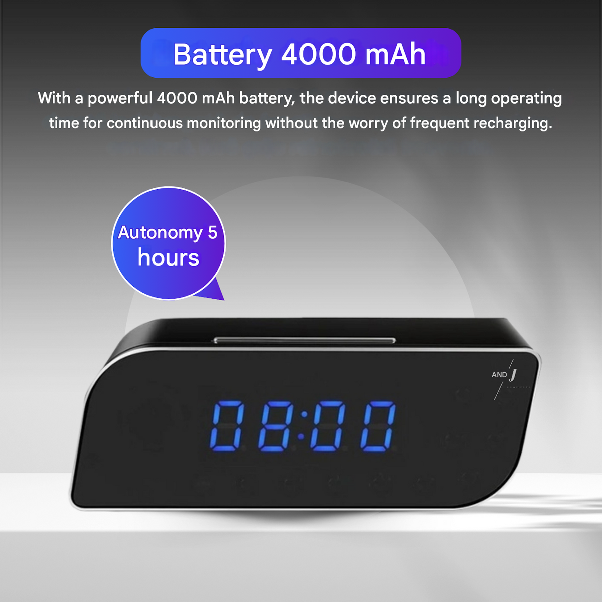 Hidden Camera Alarm Clock – Digital Surveillance Device